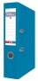Iratrendező, 75 mm, A4, PP/karton, élvédő sínnel,  DONAU 'Life', neon kék