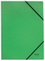 Gumis mappa, karton, A4, LEITZ 'Recycle', zöld