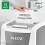 Leitz IQ AutoFeed Office 300 P4 Pro automata iratmegsemmisítő | 40x30 mm konfetti | 300 lap | 60l kosár