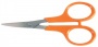 Olló, körömvágó, 10 cm, hajlított, FISKARS 'Classic', narancssárga