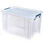 Műanyag tároló doboz, átlátszó, 26 liter, FELLOWES, 'ProStore™'
