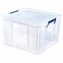 Műanyag tároló doboz, átlátszó, 48 liter, FELLOWES, 'ProStore™'