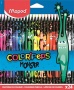 Színes ceruza készlet, háromszögletű, MAPED 'Color`Peps Monster' 24 különböző szín