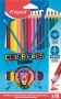 Színes ceruza készlet, háromszögletű, MAPED 'Color`Peps Strong', 18 különböző szín