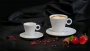Kávéscsésze+alj, fehér, 22cl, 6db-os szett, 'CoffeeTime'