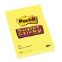 Öntapadó jegyzettömb, 102x152 mm, 90 lap, vonalas, 3M POSTIT 'Super Sticky', sárga