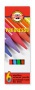 Színes ceruza készlet, henger alakú, famentes, KOH-I-NOOR 'Progresso 8755/6', 6 különböző szín