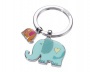 Kulcstartó, 2 charm dísszel, TROIKA 'Elefántok', vegyes színek