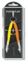 Körző készlet, precíziós, 2 darabos, STAEDTLER Mars Comfort 556, neon sárga/narancs