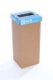 Szelektív hulladékgyűjtő, újrahasznosított, 50 l, RECOBIN 'Office', kék