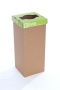 Szelektív hulladékgyűjtő, újrahasznosított, 50 l, RECOBIN 'Office', zöld