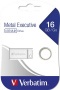 Pendrive, 16GB, USB 2.0, VERBATIM 'Executive Metal', ezüst