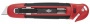 Univerzális kés, 18 mm, fóliavágóval, WEDO, 'Safety' piros/fekete