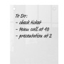 Üzenőtábla, üveg, fali, keskeny, 30x60 cm, NOBO Home, fehér