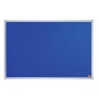 Üzenőtábla, alumínium keret, 90x60 cm, NOBO 'Essentials', kék